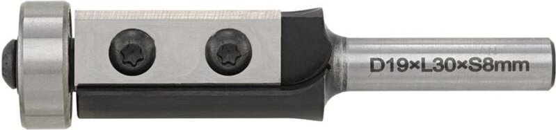 Wendeplatten-Bündigfräser19×30×81mm S8 - Fortis