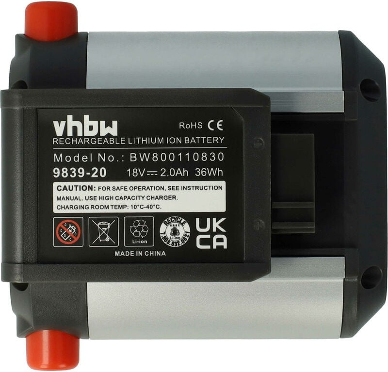 Vhbw - Akku kompatibel mit Gardena EasyCut Li-18/23 (9824-42)(2000mAh, 18V, Li-Ion)