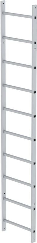 Günzburger Steigtechnik Steigleiterteil 2,80m 10 Sprossen Aluminium eloxiert - 061265