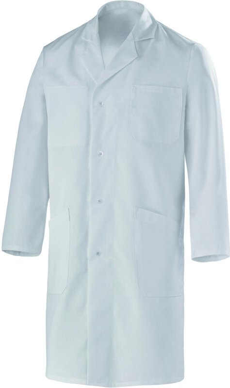 Essentielle Knopfbluse 100% Baumwolle - Weiss 4xl