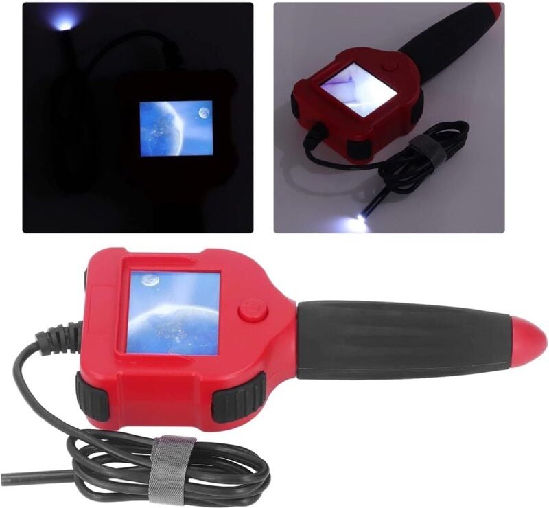 Industrie-Endoskop, 2,4 Zoll 1MP 5,5 mm HD-Inspektionskamera Industrie-Endoskop-Kanalkamera Digitale Inspektionskamera m...