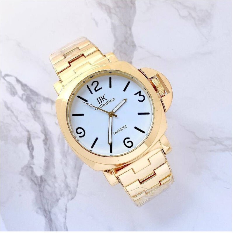 Trade Shop - analogico quarzo grande oro fondo bianco -