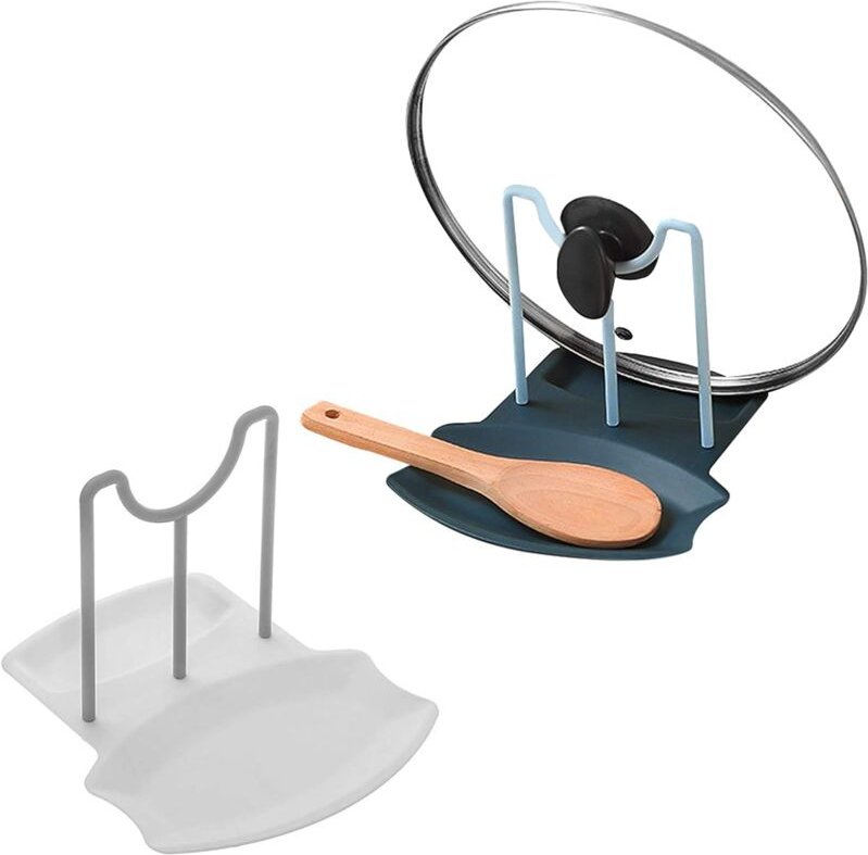 Csparkv - Topfdeckelhalter für die Küche, multifunktionaler Topfdeckelhalter, großer Löffelhalter, stehender Topfdeckels...