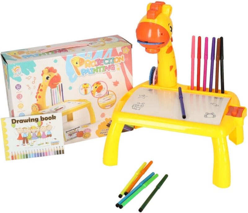 Projektor zeichentisch giraffe gelb