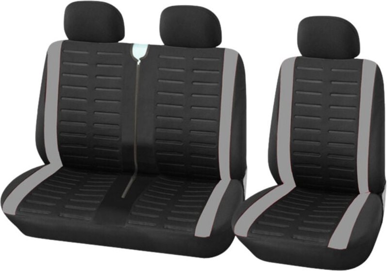 Autositzbezüge, universell passend für die meisten LKW-Van-Busse, Vordersitze 1+2 (3 Sitze), universelle Sitzbezüge, kom...