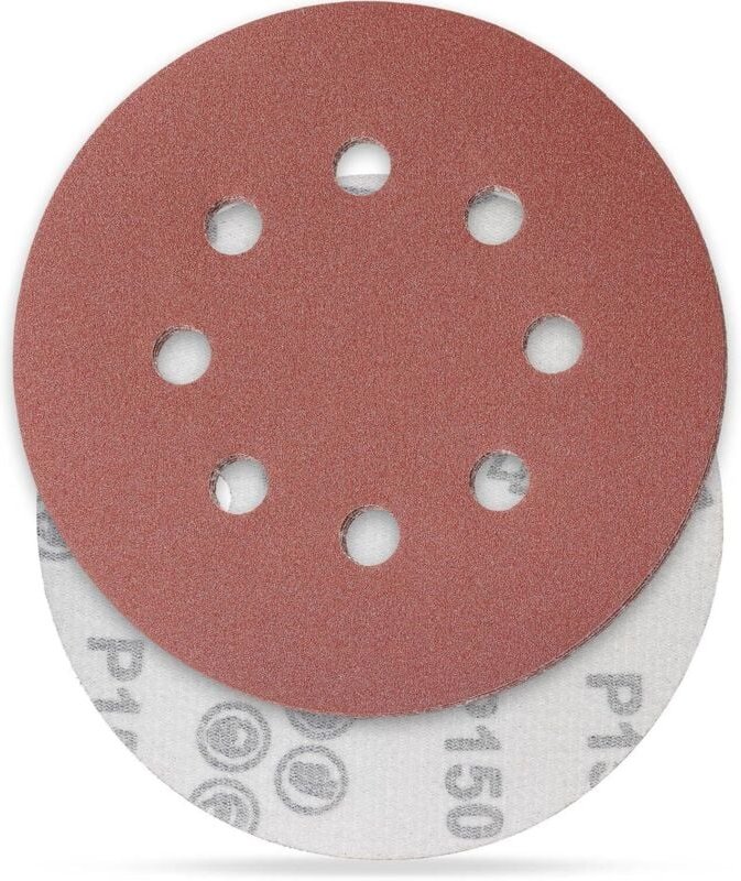 100 Stück Schleifscheiben, Schleifscheiben, Körnung 125 mm, ideal zum Schleifen/Polieren/Entrosten, HSDPS5M100,150