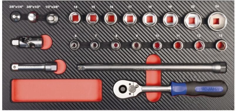 3/8 Werkzeug-Satz Einlage 23-tlg. - Projahn