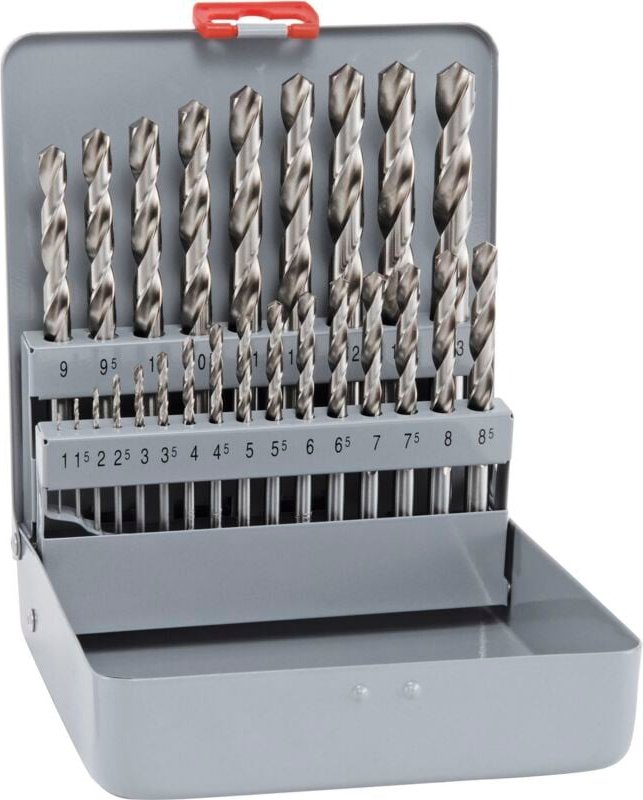 Alpen - Spiralbohrer Set hss Cobalt km 25, 25-teilig, selbstzentrierend, 1 -13 mm