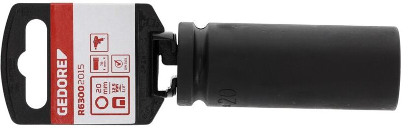 R63002015 Kraftschraubereinsatz 1/2' 6-kant 20 mm Länge 78 mm