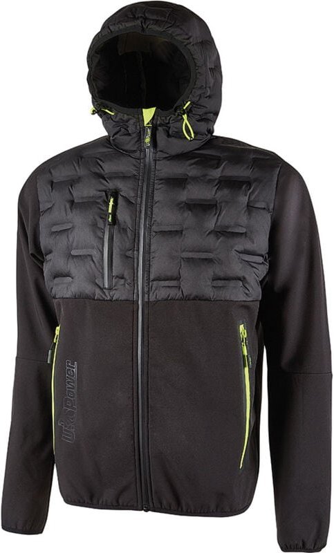 U-power - spock Wasserdichte, atmungsaktive, winddichte Jacke, Schwarz, Carbonschwarz, xxxl