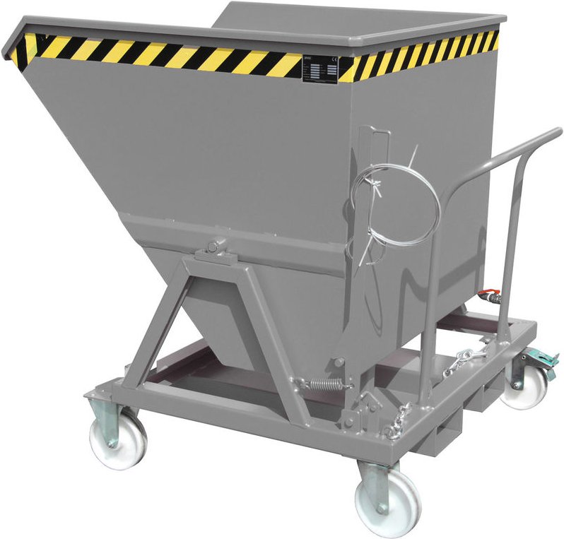 Bauer Späne-Kippmulde SKS 700, lackiert, Mausgrau
