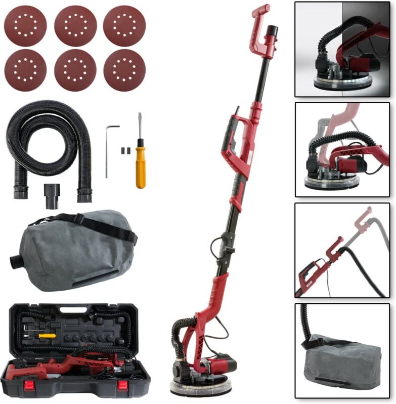 Wand und Deckenschleifer Langhalsschleifer Trockenbauschleifer - Arebos