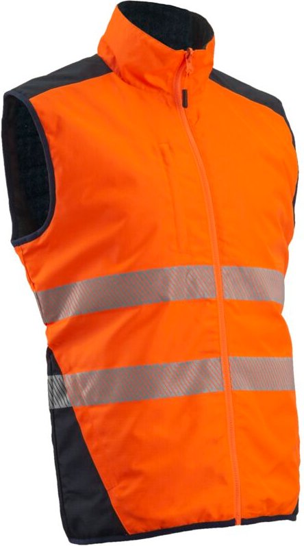 Weste für die Arbeit im Winter, ärmellos, umkehrbar YORU - Neonorange M - 44/46