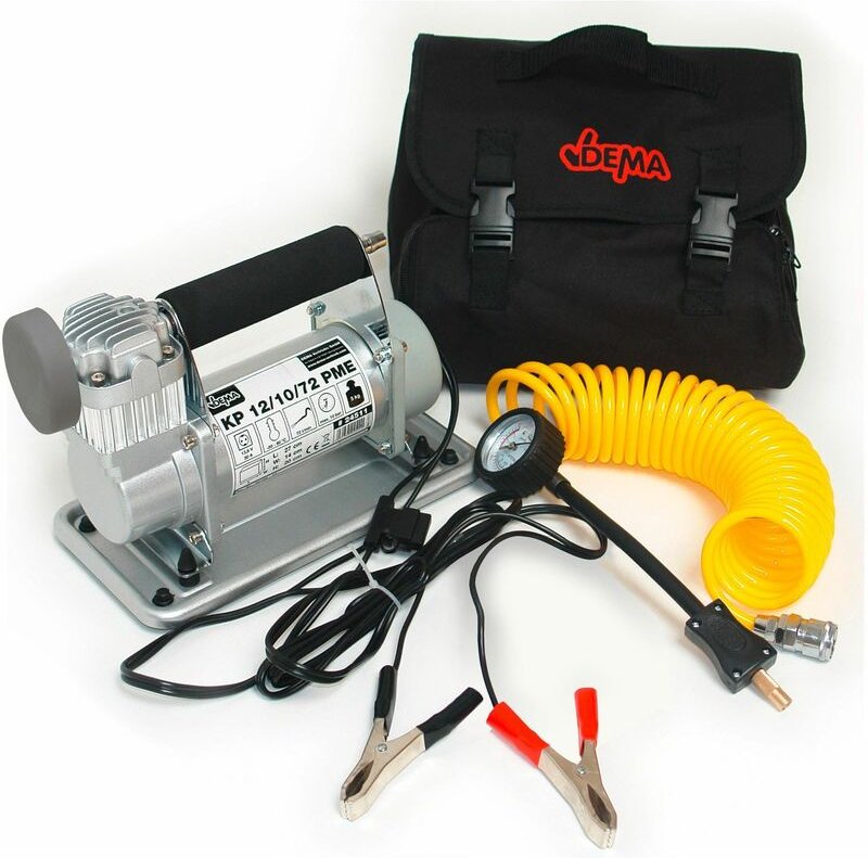 Dema - Profi Hochleistungs Kompressor 12V Offroad kfz pkw lkw Druckluft mit Zubehör