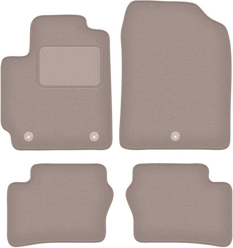 Beige Veloursmatten für: Kia Picanto III Fließheck (2017-)