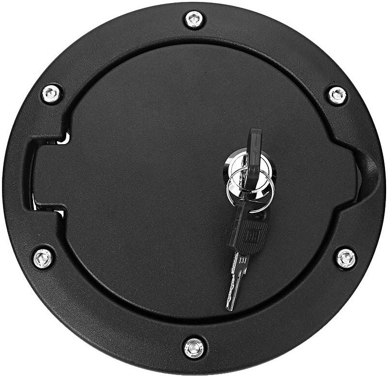 Thumbnail - Kraftstofftank-Tankdeckel-Abdeckungsschloss, Passend für Jeep jk 2007–2017. Hochwertiges ABS-Material aus Aluminiumlegie...