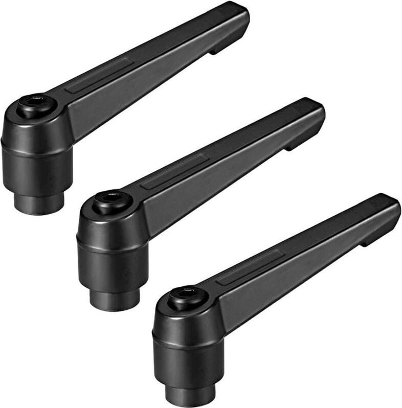 M10 Verstellbarer Klemmhebel Ratschengriff Gewinde Innengewinde Bolzen 3 Pcs
