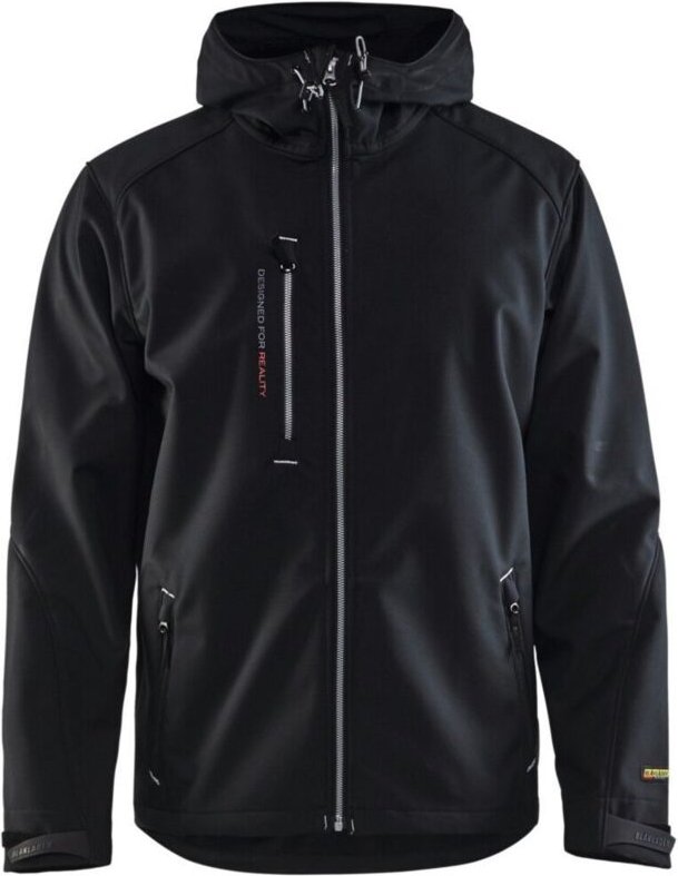 Blakläder Softshell Jacke, schwarz / silber, Unisex-Größe: 2XL