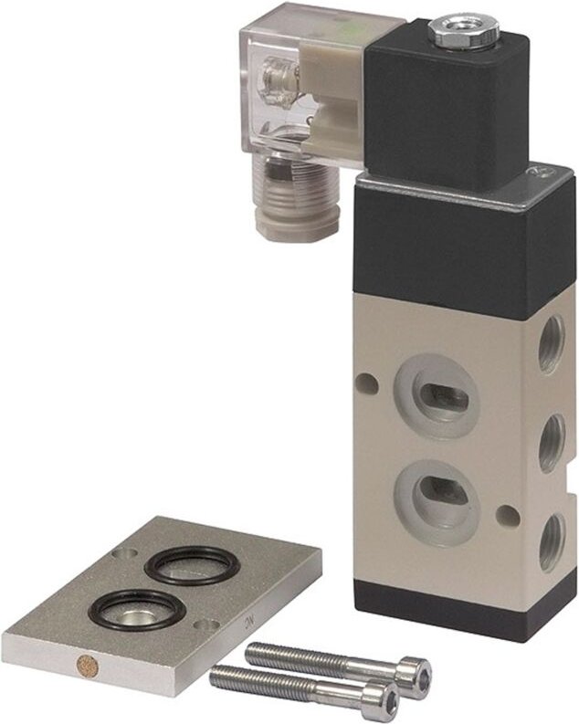 Riegler - 3/2-5/2-Wegeventil, namur, g 1/4 (1), g 1/4 (3 + 5), 24 v dc, 552.02