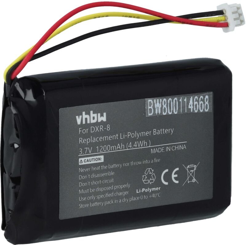 Vhbw - 1x Akku kompatibel mit Luvion Grand Elite 2 Babyphone Babytalker (1200 mAh, 3,7 v, Li-Polymer)