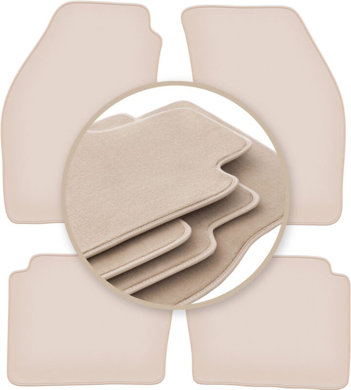 Beige PREMIUM-Matten für: Suzuki Baleno I Fließheck, Limousine, Kombi 1995-2007
