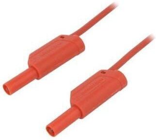 Testkabel 0,5 Meter ROT mit 4mm Bananas 32Amp