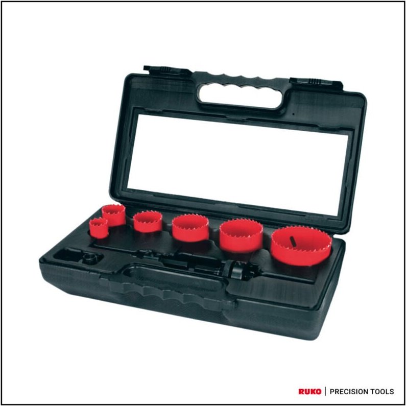 Ruko - terrax by Bimetall-Lochsägensatz hss in Kunststoffkoffer 8 tlg. - A106340