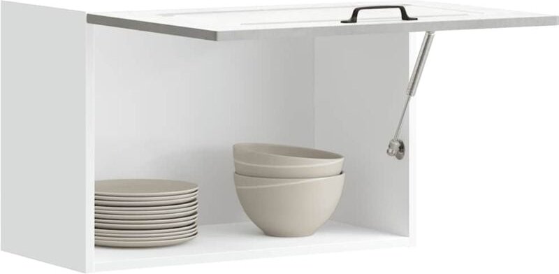 Küchen-Hängeschrank Kalmar Betongrau Holzwerkstoff Vidaxl