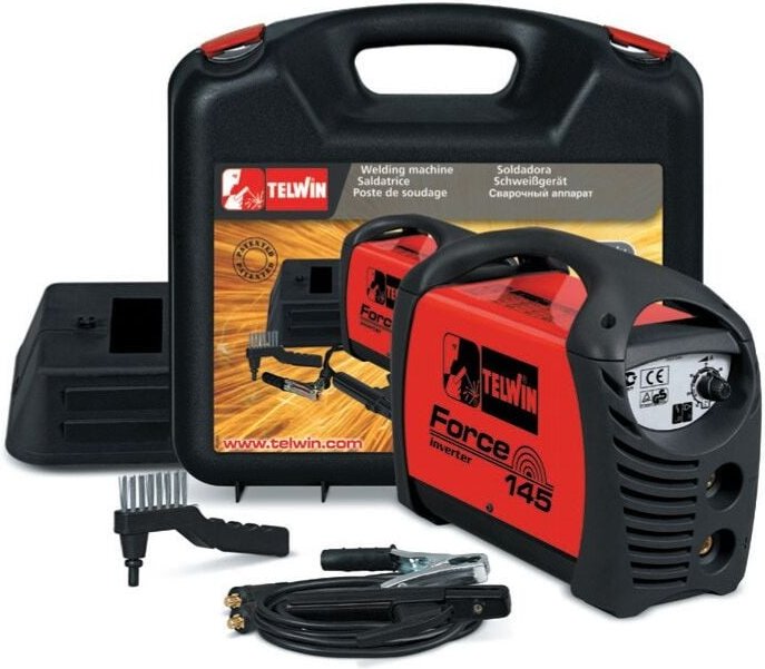 Telwin - kit schweissmaschine Inverter force 145 mit koffer 230V