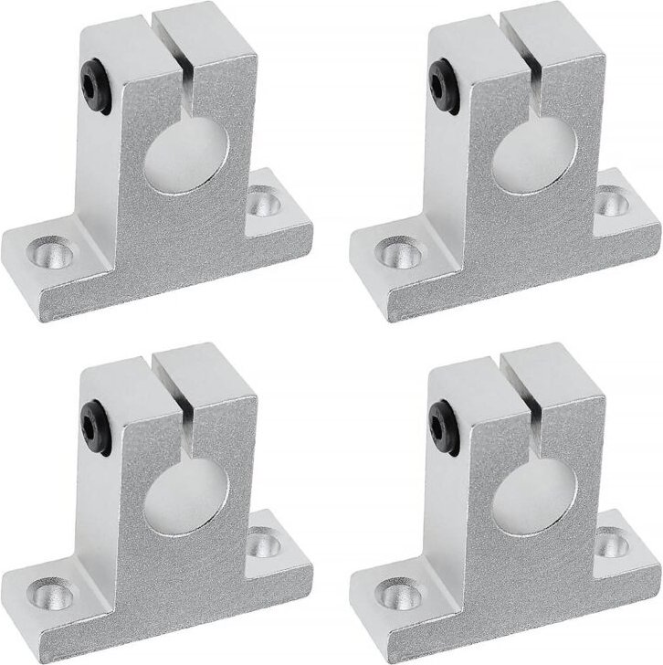 4x SK20 Linearwellenunterstützung 20 mm CNC-Linearbewegungskugelschiebeeinheiten Schienenhalterung Wellenführung für 3D-...