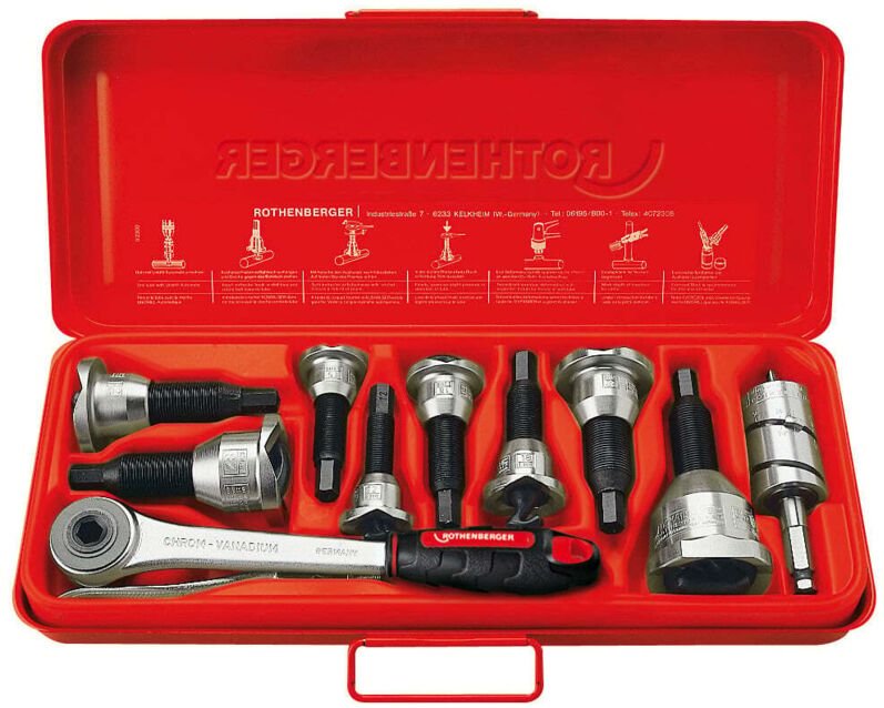Aushalser Set, 1/2-5/8-3/4-7/8" - 22121 - Rothenberger