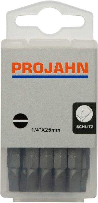 1/4 Bit L25 mm Schlitz 6,5 x 1,2 mm 10er Pack - Projahn