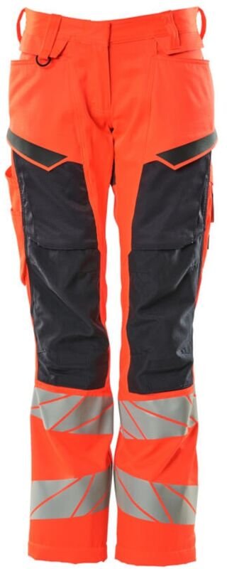 Mascot - Damen-Bundhose 19578-236-22210 Gr. 76C46 hi-vis rot/schwarzblau