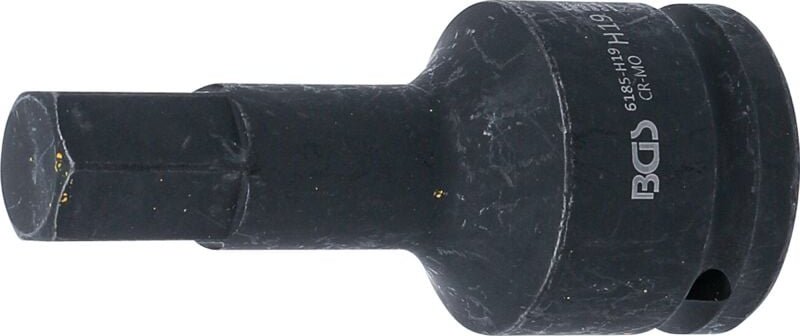 Kraft-Bit-Einsatz Länge 100 mm Antrieb Innenvierkant 20 mm (3/4") Innensechskant 19 mm
