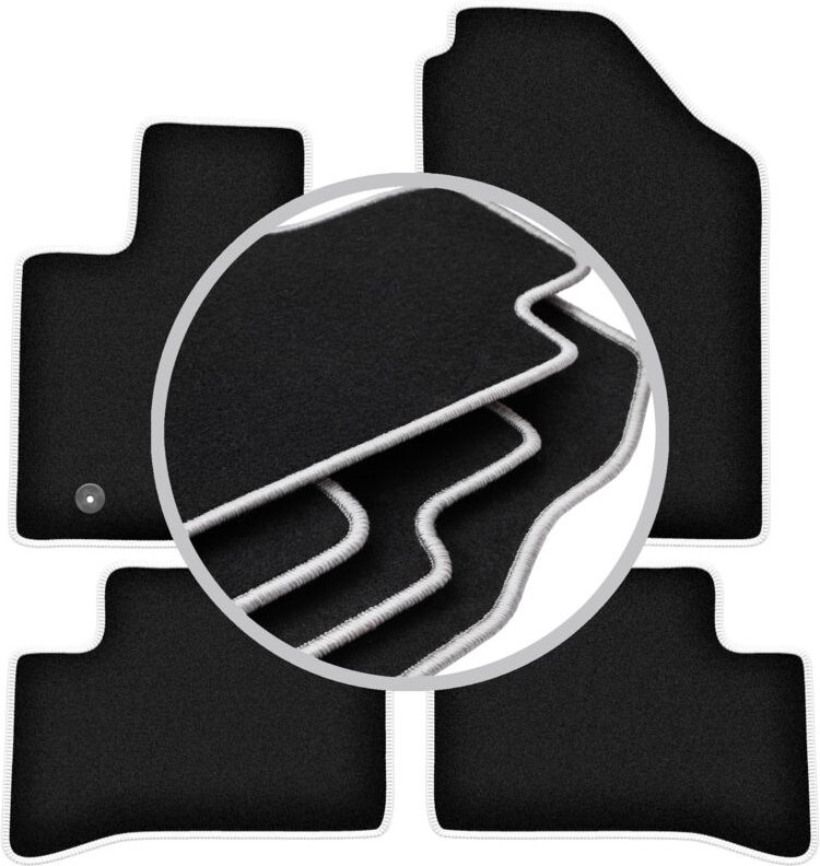 CARLUX-SILVER Autofußmatten für: Hyundai Tucson IV SUV (2021-)