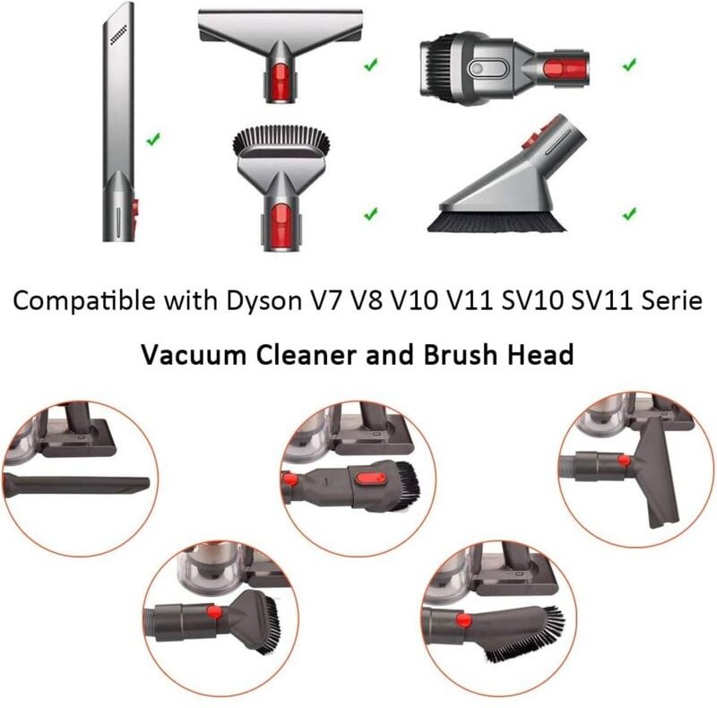 Erweiterbarer Schlauch für Dyson V7 V8 V10 V11 V15 Serie, Dyson Erweiterbarer Schlauch Verlängerungszubehör für Dyson V7...