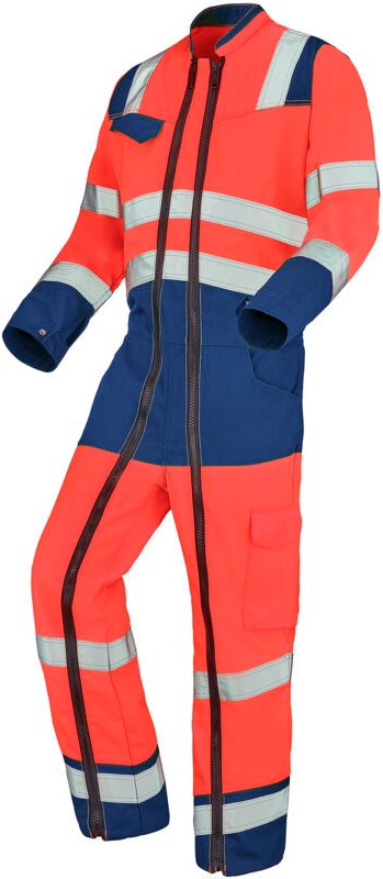 Kombination 2 Reißverschluss Fluorescent Safe XP Rot Fluorescent/Marineblau L - FR(48-50)