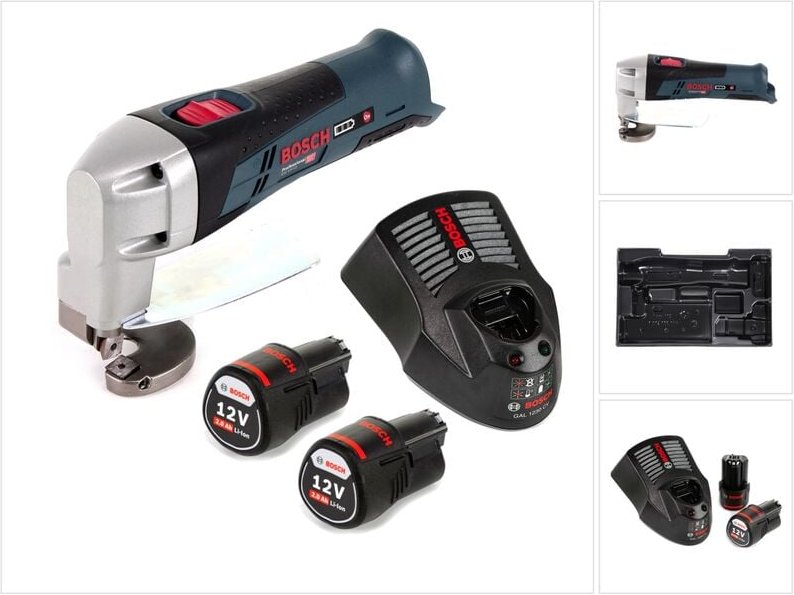 Bosch Professional - Bosch gsc 12 V-13 Akku Blechschere L-Boxx ready + 2x 2,0Ah + Ladegerät