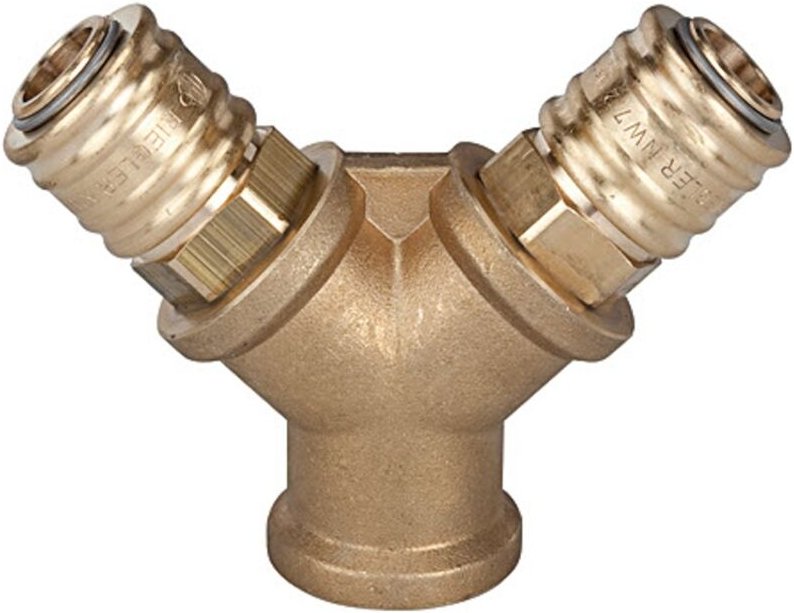 Riegler Verteiler mit 2 Kupplungen ig 1/4 Ms