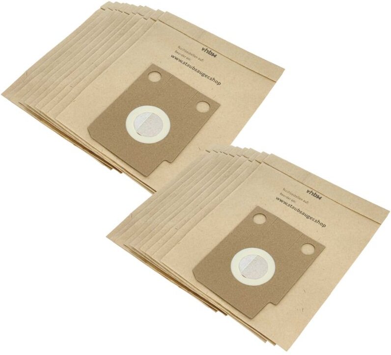 Thumbnail - 20x Staubsaugerbeutel kompatibel mit Hoover s 3920 Sensotronic, s 3920 Audio Staubsauger - Papier, 26cm x 21cm Sandfarbe...