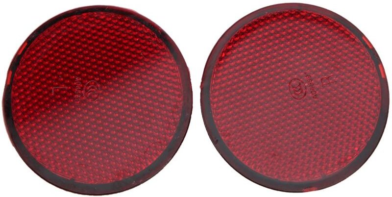 Rote Linse Stoßstangenreflektorleuchten, 2 Stück Stoßstangenverkleidung Reflektor Markierungslinse Kompatibel mit qashqa...