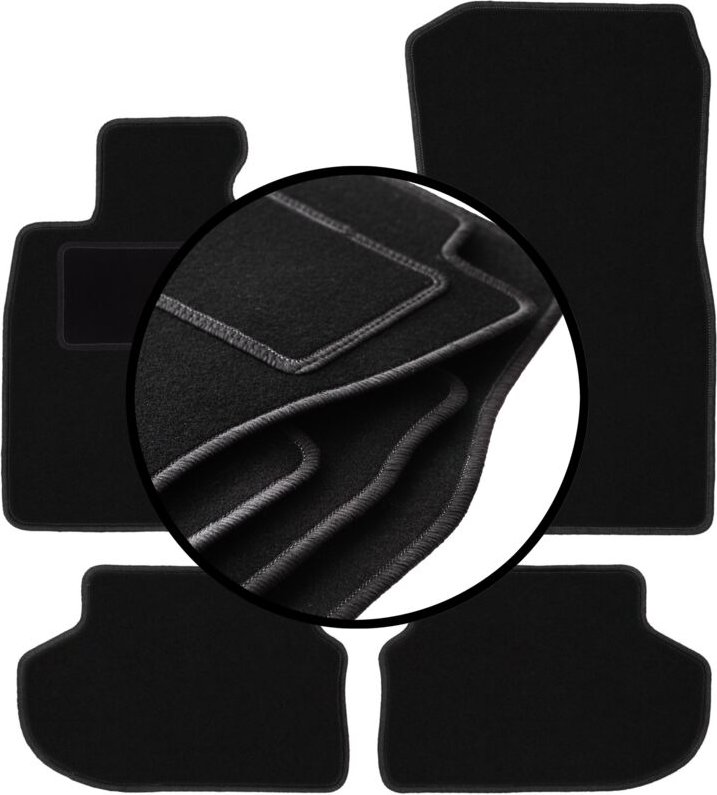 Komplettset Veloursmatten für: BMW 5 F11 FL xDrive Kombi, Touring (2013-2017)
