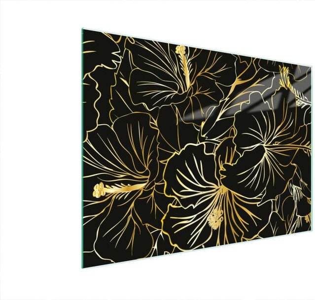 Glasschneidebrett 40x30 Blumen
