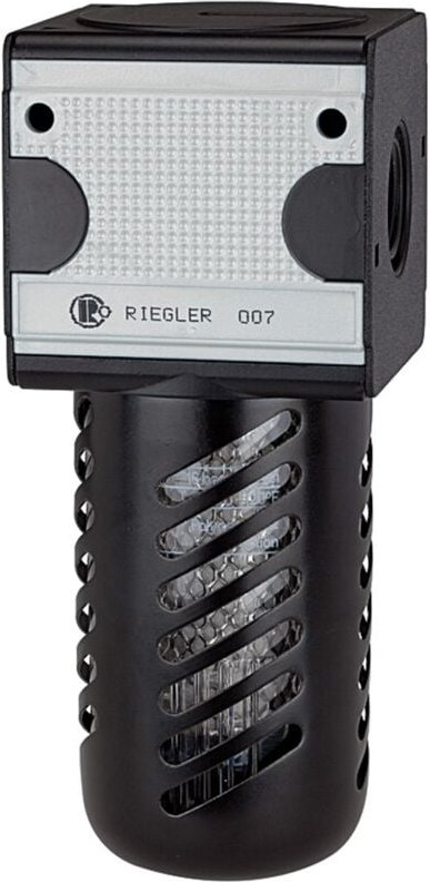 Aktivkohlefilter »multifix«, PC-Behälter, Schutzkorb, bg 3, g 1/2 - Riegler