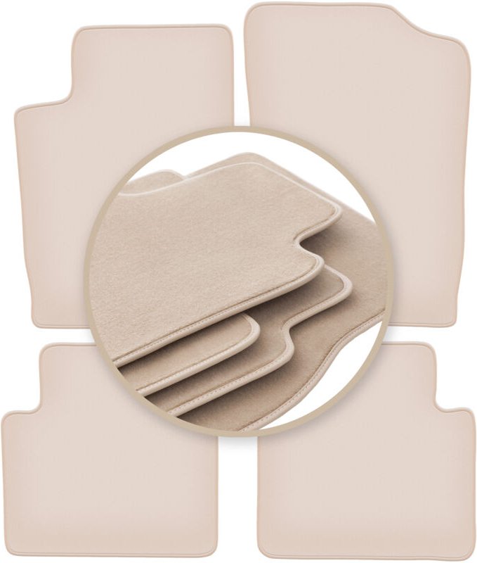 PREMIUM beige Matten für: Citroen Xsara Break, Kombi, Fließheck 1997-2006