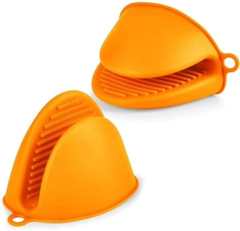 Thumbnail - Mumu - Dicke Ofenhandschuhe aus Silikon, 1 Paar hitzebeständige Ofenhandschuhe, rutschfeste Küchenhandschuhe, hitzebestä...