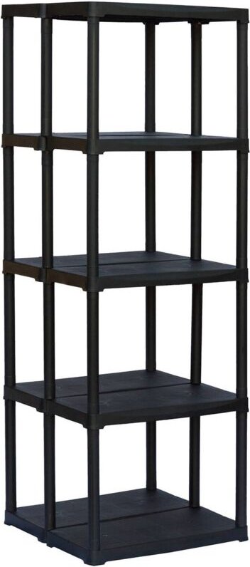 Mehrzweckregal mit 3 Regalböden mit doppelter Kapazität aus Polypropylen, Regal für Innen oder Außen, 100% Made in Italy...