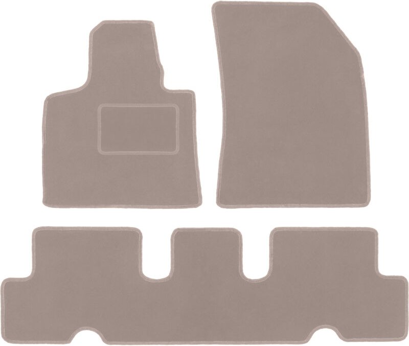 Beige Veloursmatten für: Citroen C4 Grand Picasso II Minivan (2013-)