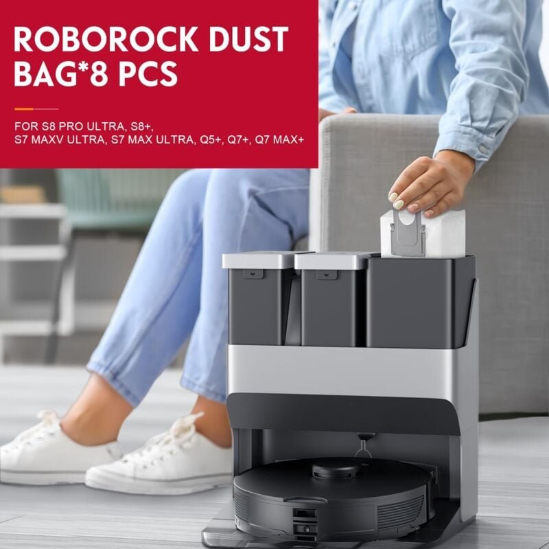 16-teiliges Zubehörset mit Ersatzteilen für Xiaomi Roborock S7 MaxV Ultra, S7 Pro Ultra, Q7+, Q7, Max+, T8, Q5+, 8 Wisch...