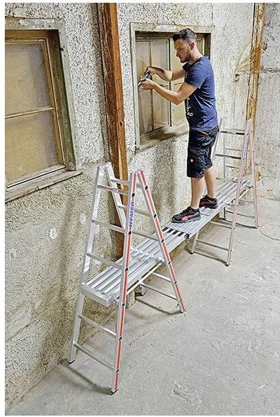 Teleskop-Diele - Länge 3.50m - Maximale Arbeitshöhe 3.88m - 402320/686602